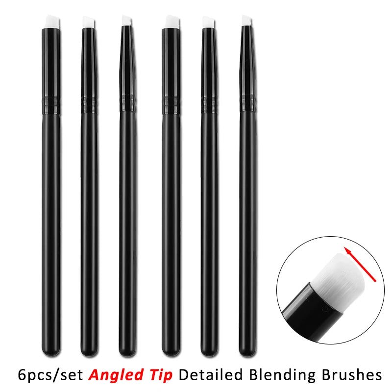 Angled/Flat Tip Mini Detailed Blending Brushes