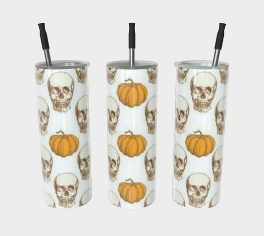 Skulls and Pumpkin Tumbler