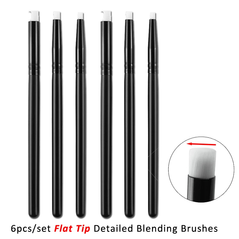 Angled/Flat Tip Mini Detailed Blending Brushes