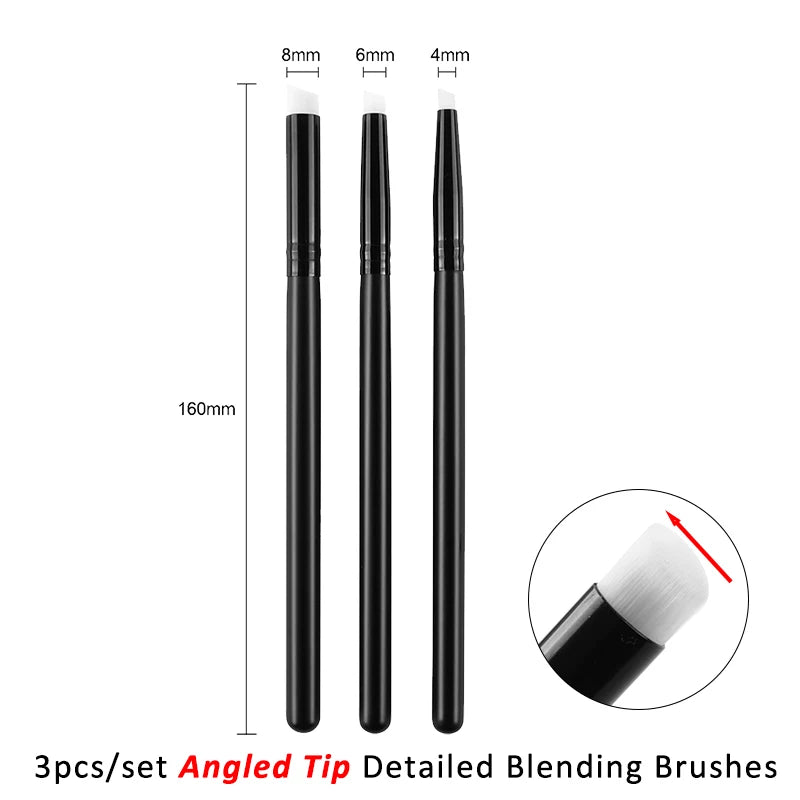 Angled/Flat Tip Mini Detailed Blending Brushes