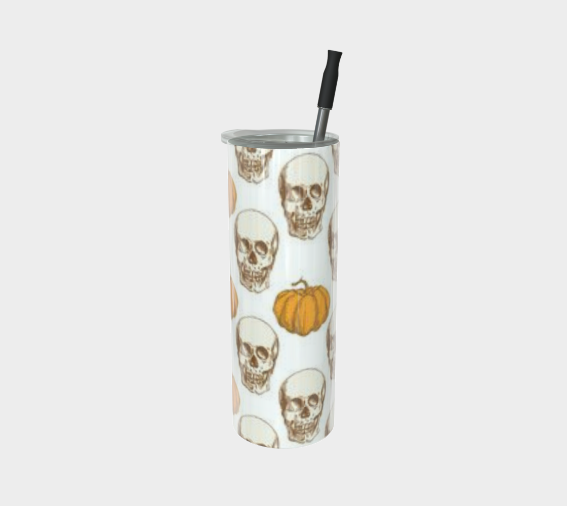 Skulls and Pumpkin Tumbler