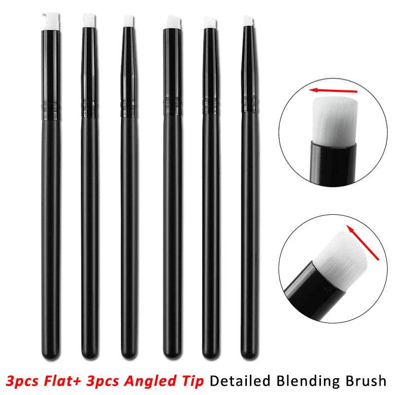 Angled/Flat Tip Mini Detailed Blending Brushes