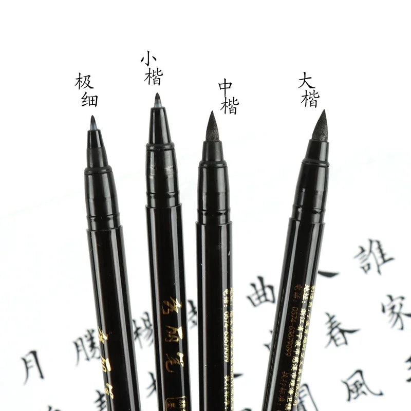 Black Lettering Pens Set