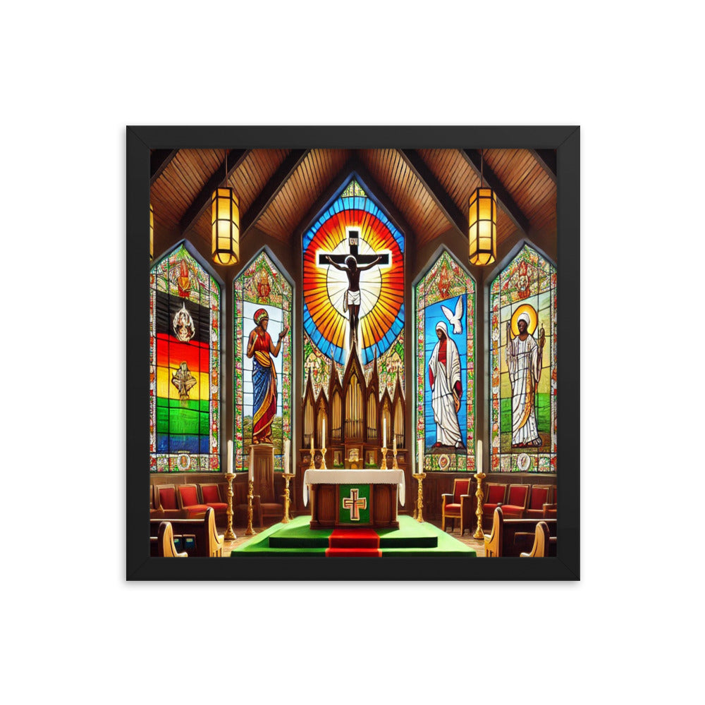 Welcome To Church Framed Poster