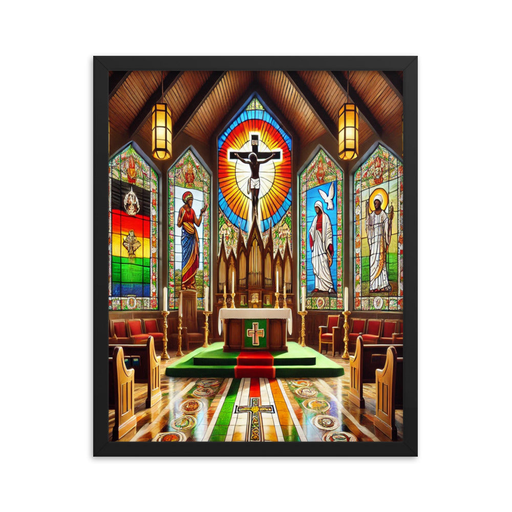 Welcome To Church Framed poster