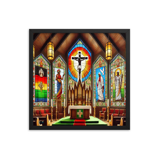 Welcome To Church Framed poster