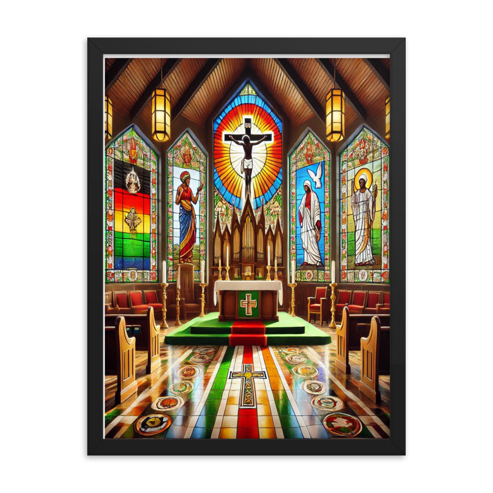 Welcome To Church Framed poster