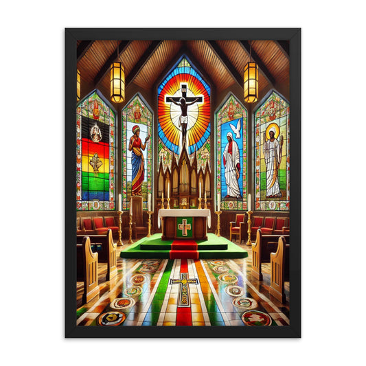 Welcome To Church Framed Poster