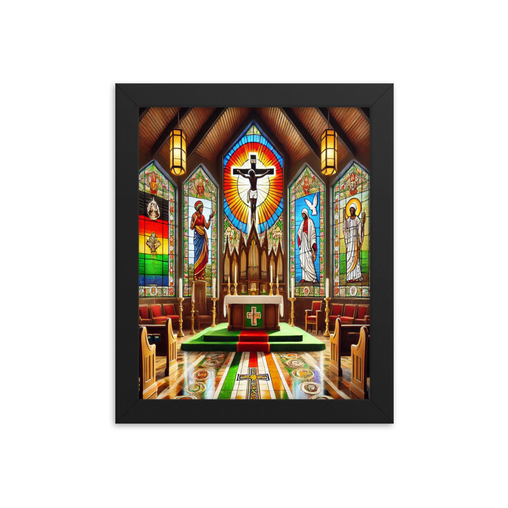 Welcome To Church Framed poster