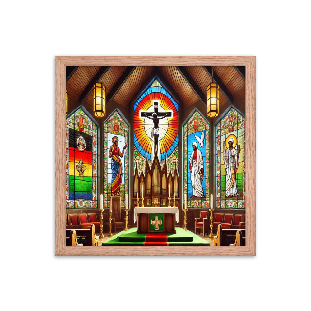 Welcome To Church Framed poster