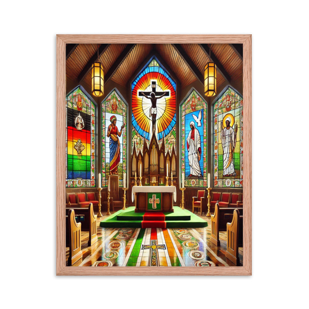 Welcome To Church Framed poster