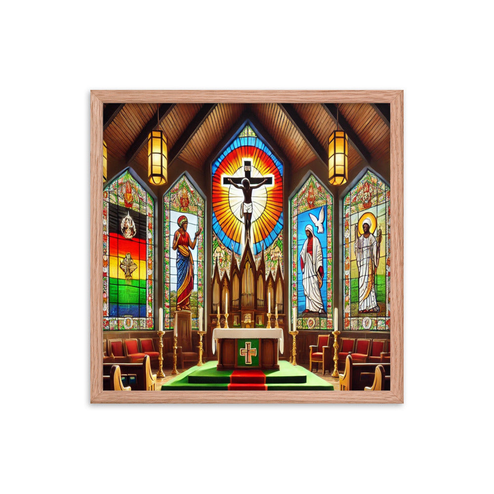 Welcome To Church Framed poster