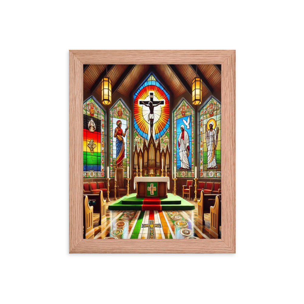 Welcome To Church Framed poster