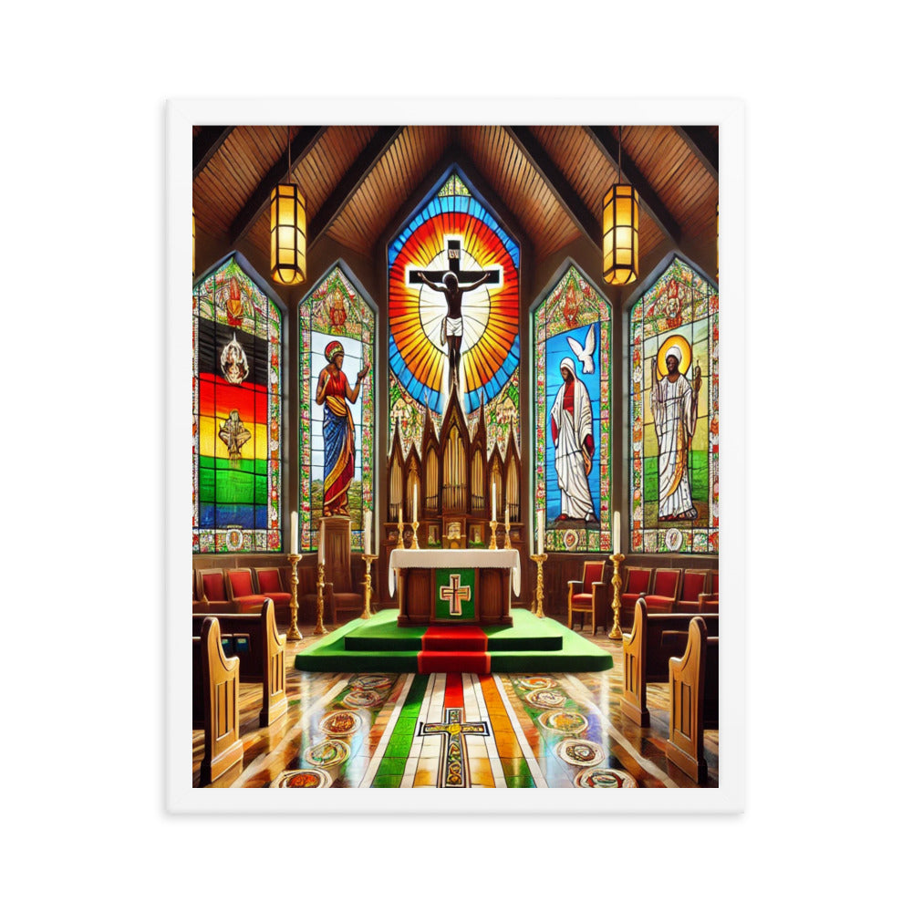 Welcome To Church Framed poster