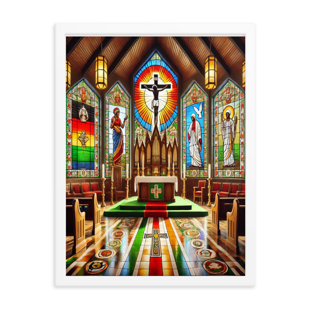 Welcome To Church Framed poster