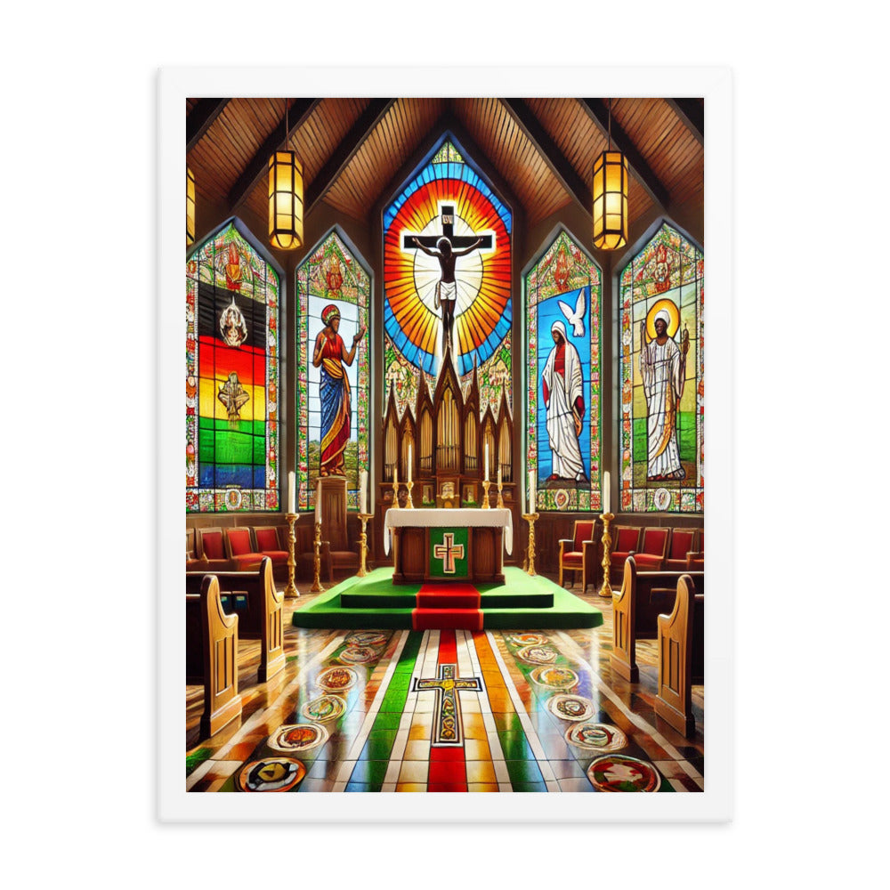 Welcome To Church Framed Poster