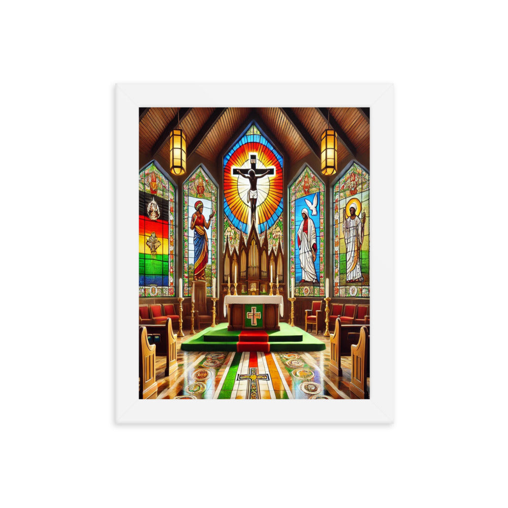 Welcome To Church Framed poster