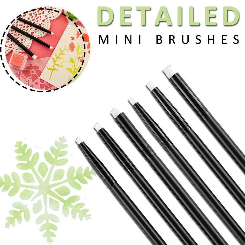 Angled/Flat Tip Mini Detailed Blending Brushes