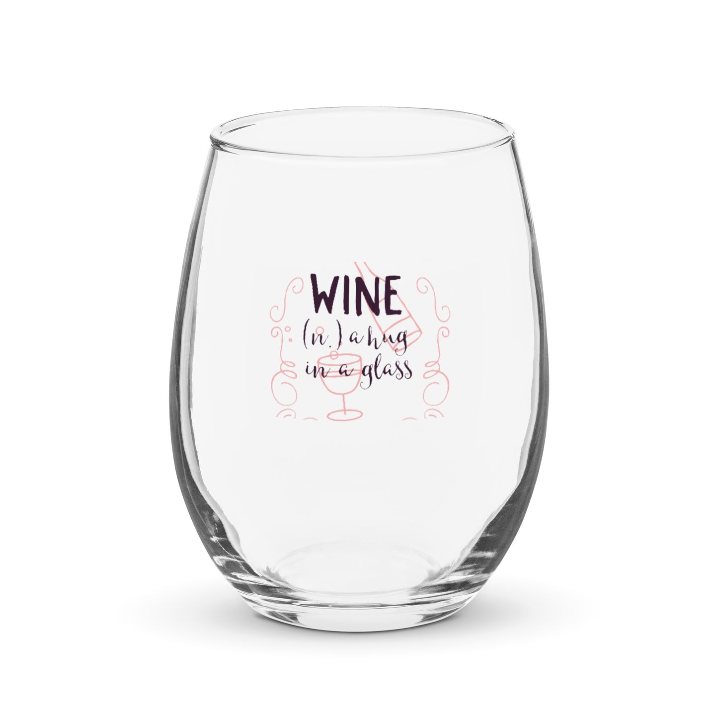 Stemless wine glass